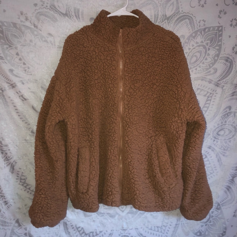 brown teddy bear jacket